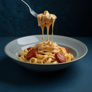 Cajun Smoked Andouille Sausage Alfredo Bowl